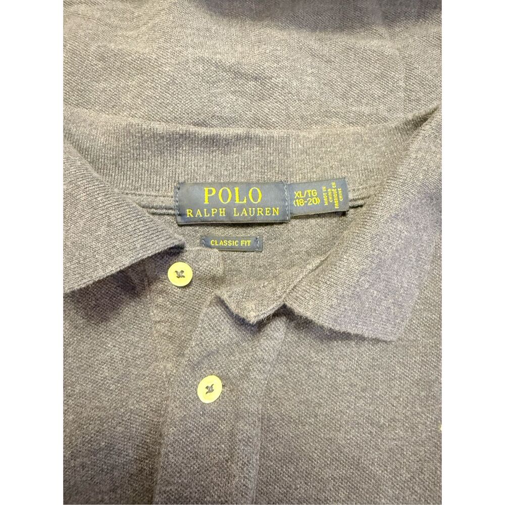 Polo Ralph Lauren Boys Polo Big Pony Sz. XL (18-20) Blue Long Blue - Picture 9 of 11